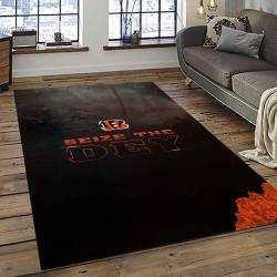 NFL Cincinnati Bengals Football Team Logo Sport Carpet Area Rug Who Dey Nation Gift For Friends CNNS73