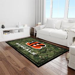 nfl cincinnati bengals football team logo sport carpet area rug who dey nation gift for friends light room cnns1