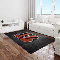 nfl cincinnati bengals football team logo sport carpet area rug who dey nation gift for friends light room cnns14