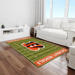 nfl cincinnati bengals football team logo sport carpet area rug who dey nation gift for friends light room cnns19