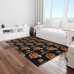 nfl cincinnati bengals football team logo sport carpet area rug who dey nation gift for friends light room cnns23