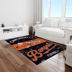 nfl cincinnati bengals football team logo sport carpet area rug who dey nation gift for friends light room cnns28