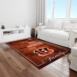 nfl cincinnati bengals football team logo sport carpet area rug who dey nation gift for friends light room cnns31