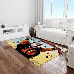 nfl cincinnati bengals football team logo sport carpet area rug who dey nation gift for friends light room cnns47