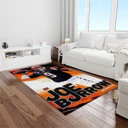 nfl cincinnati bengals football team logo sport carpet area rug who dey nation gift for friends light room cnns56