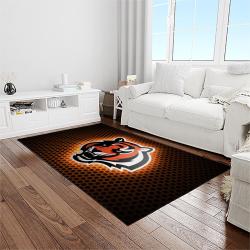 nfl cincinnati bengals football team logo sport carpet area rug who dey nation gift for friends light room cnns66