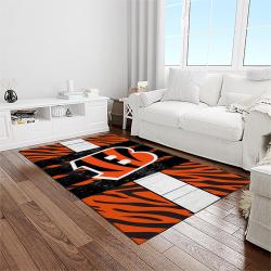 nfl cincinnati bengals football team logo sport carpet area rug who dey nation gift for friends light room cnns67