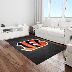 nfl cincinnati bengals football team logo sport carpet area rug who dey nation gift for friends light room cnns68