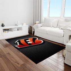 nfl cincinnati bengals football team logo sport carpet area rug who dey nation gift for friends light room cnns69