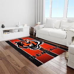 nfl cincinnati bengals football team logo sport carpet area rug who dey nation gift for friends light room cnns71