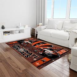 nfl cincinnati bengals football team logo sport carpet area rug who dey nation gift for friends light room cnns77