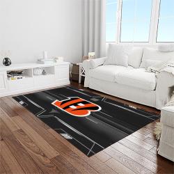 nfl cincinnati bengals football team logo sport carpet area rug who dey nation gift for friends light room cnns8