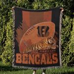 nfl cincinnati bengals football team woven tapestry blanket amazing gift for fans and friends home decor cbw14