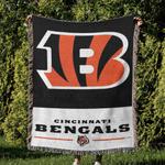 nfl cincinnati bengals football team woven tapestry blanket amazing gift for fans and friends home decor cbw18