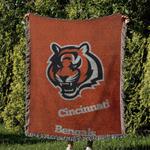 nfl cincinnati bengals football team woven tapestry blanket amazing gift for fans and friends home decor cbw19