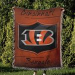 nfl cincinnati bengals football team woven tapestry blanket amazing gift for fans and friends home decor cbw21