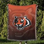 nfl cincinnati bengals football team woven tapestry blanket amazing gift for fans and friends home decor cbw24