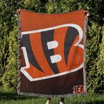 nfl cincinnati bengals football team woven tapestry blanket amazing gift for fans and friends home decor cbw29
