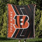 nfl cincinnati bengals football team woven tapestry blanket amazing gift for fans and friends home decor cbw31