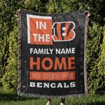 nfl cincinnati bengals football team woven tapestry blanket amazing gift for fans and friends home decor cbw37