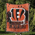 nfl cincinnati bengals football team woven tapestry blanket amazing gift for fans and friends home decor cbw4
