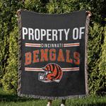 nfl cincinnati bengals football team woven tapestry blanket amazing gift for fans and friends home decor cbw46