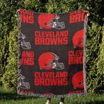 nfl cleveland browns football team woven tapestry blanket amazing gift for fans and friends home decor cbw11