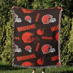 nfl cleveland browns football team woven tapestry blanket amazing gift for fans and friends home decor cbw25
