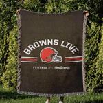 nfl cleveland browns football team woven tapestry blanket amazing gift for fans and friends home decor cbw4