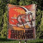 nfl cleveland browns football team woven tapestry blanket amazing gift for fans and friends home decor cbw7