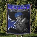 nfl dallas cowboy football team woven tapestry blanket amazing gift for fans and friends home de dbw12