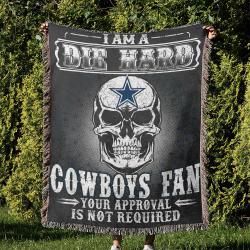 NFL Dallas Cowboy Football Team Woven Tapestry Blanket Amazing Gift For Fans And Friends Home Decor DBW15
