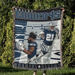 nfl dallas cowboy football team woven tapestry blanket amazing gift for fans and friends home de dbw2