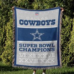 NFL Dallas Cowboy Football Team Woven Tapestry Blanket Amazing Gift For Fans And Friends Home Decor DBW20