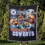 nfl dallas cowboy football team woven tapestry blanket amazing gift for fans and friends home de dbw24