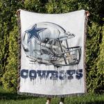 nfl dallas cowboy football team woven tapestry blanket amazing gift for fans and friends home de dbw25