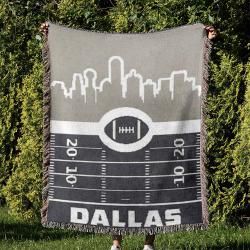 NFL Dallas Cowboy Football Team Woven Tapestry Blanket Amazing Gift For Fans And Friends Home Decor DBW26