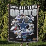 nfl dallas cowboy football team woven tapestry blanket amazing gift for fans and friends home de dbw31