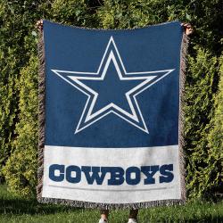NFL Dallas Cowboy Football Team Woven Tapestry Blanket Amazing Gift For Fans And Friends Home Decor DBW33