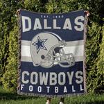 nfl dallas cowboy football team woven tapestry blanket amazing gift for fans and friends home de dbw34