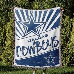 NFL Dallas Cowboy Football Team Woven Tapestry Blanket Amazing Gift For Fans And Friends Home Decor DBW6