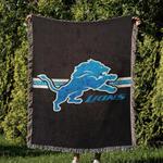 nfl detroit lions football team woven tapestry blanket amazing gift for fans and friends home decor dlw15