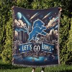 nfl detroit lions football team woven tapestry blanket amazing gift for fans and friends home decor dlw18