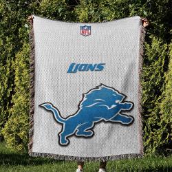 NFL Detroit Lions Football Team Woven Tapestry Blanket Amazing Gift For Fans And Friends Home Decor DLW2