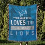 nfl detroit lions football team woven tapestry blanket amazing gift for fans and friends home decor dlw22