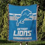 nfl detroit lions football team woven tapestry blanket amazing gift for fans and friends home decor dlw23