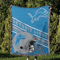 NFL Detroit Lions Football Team Woven Tapestry Blanket Amazing Gift For Fans And Friends Home Decor DLW30