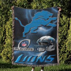 NFL Detroit Lions Football Team Woven Tapestry Blanket Amazing Gift For Fans And Friends Home Decor DLW5