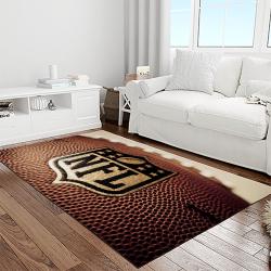 nfl football league logo retangle carpet area rug home decor best gift for fan and friends light room nf13