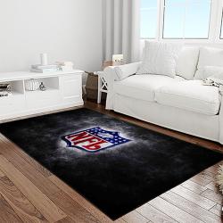 nfl football league logo retangle carpet area rug home decor best gift for fan and friends light room nf17